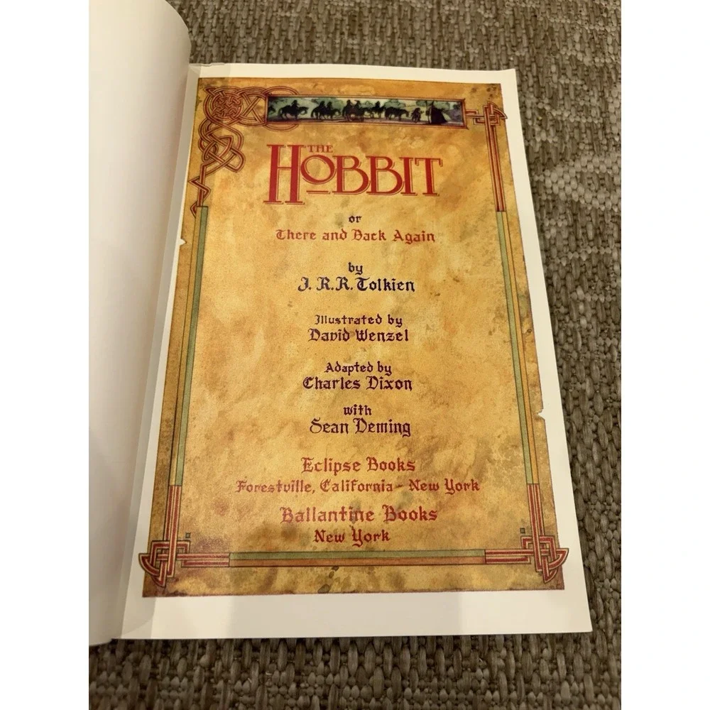 J.R.R. Tolkien The Hobbit Graphic Novel 1990 Eclipse Books